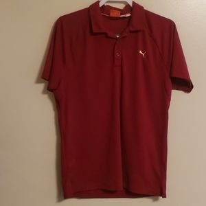 *Puma* ~Mens Golf Polo~ Cool Cell ~ Maroon ~ Sz M
